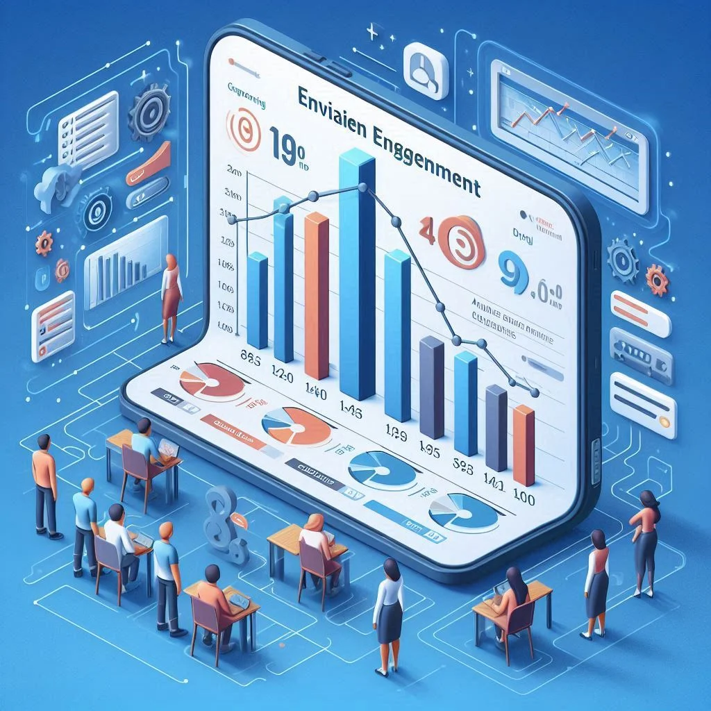 Rival IQ interface displaying a side-by-side comparison of engagement rates between competitors.